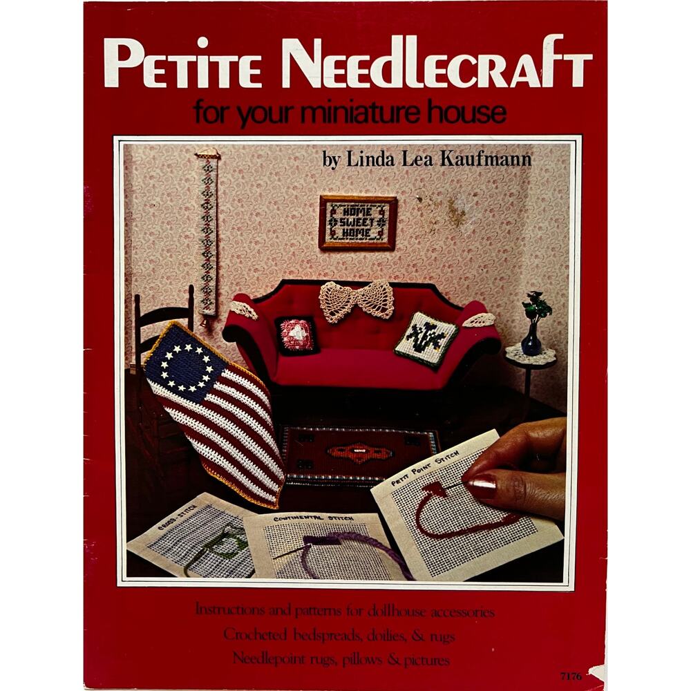 VTG Petite Needlecraft for a Miniature Doll House 23 Pages Many Designs